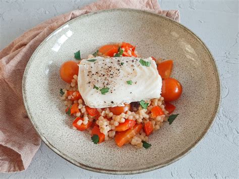 Zoete Parelcouscous Met Kabeljauw Koken Bakken Doe Je Zo