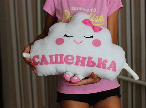 Облачко подушка с именем Сашенька Cloud cushion for children ...