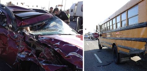 Photos Car Crashes Into Hawkins County School Bus Wjhl Tri Cities