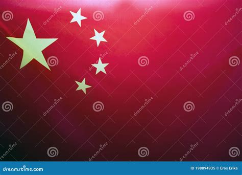 China waving flag stock image. Image of patriotism, emblem - 198894935