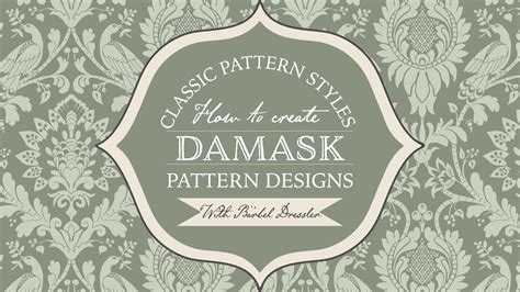 How To Create Damask Pattern Designs Youtube