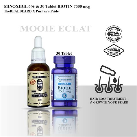 Jual Minoxidil Dan Biotin Tablet Menumbuhkan Rambut Dan Brewok