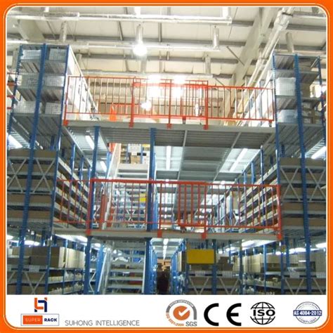 High Performance Multi Level Industrial Steel Mezzanines Racking Loft