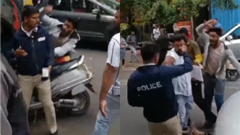 Caught On Cam Bengaluru Traffic Cop Assaulted In Banaswadi Oneindia News