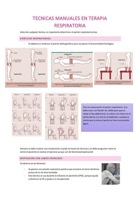 Técnicas Manuales en Terapia Respiratoria Erika Fernanda uDocz