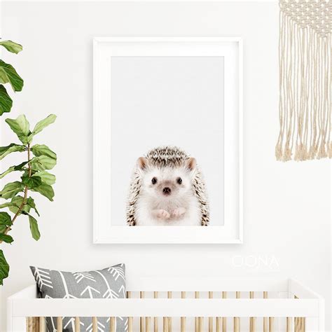 Cute Hedgehog Art Print Baby Hedgehog PRINTABLE Wall Art - Etsy