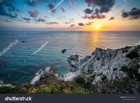 Beautiful Sunset Seen Capo Vaticano Viewpoint Stock Photo 1905102187 ...