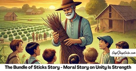 The Bundle Of Sticks Story Moral Story On Unity Is Strength