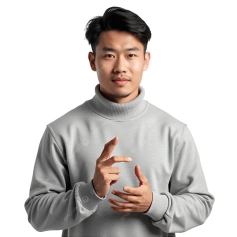 Handsome Asian Male Portrait Posing PNG, Vector, PSD, and Clipart With