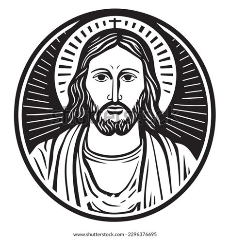 Jesus Christ Vector Illustration Silhouette Svg Stock Vector (Royalty Free) 2296376695 ...