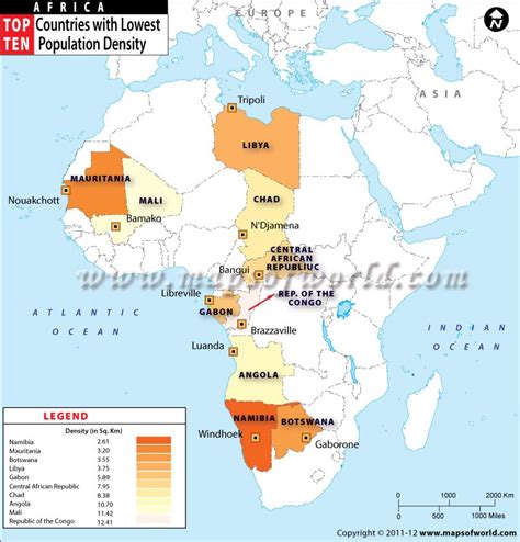 Nations By Population Of Africa