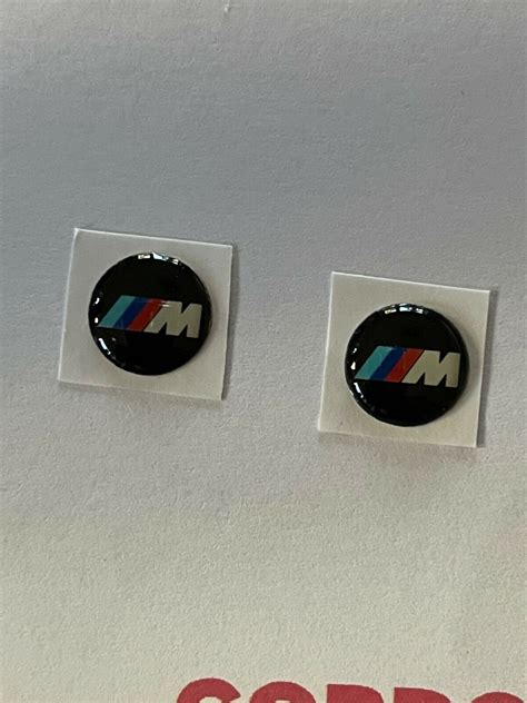 2X 11MM REPLACEMENT M BMW REMOTE KEY RING DECAL FOB LOGO BADGE EMBLEM