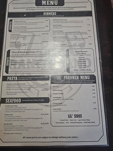 Menu At Ranch Hand Cafe Cleveland Tx 321