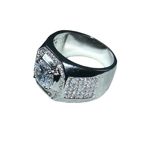 Amazon Ssjewel Ct Round Cut Diamond Wedding Band Pinky Ring