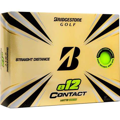 Bridgestone 2021 E12 Contact Matte Green Golf Balls