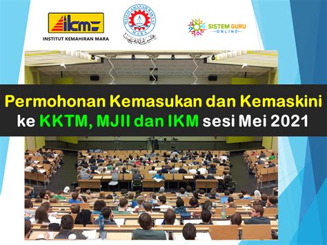 Permohonan Kemasukan Dan Kemaskini Ke KKTM MJII Dan IKM Sesi Mei 2021