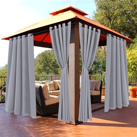 Amazon Bonzer Outdoor Curtains For Patio Waterproof Light