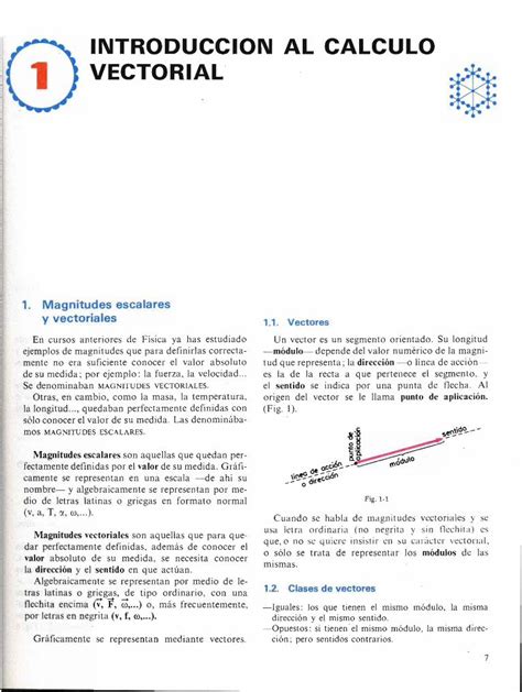 Pdf Introduccion Al Calculo Vectorial Ejemplos De Magnitudes Que Pa