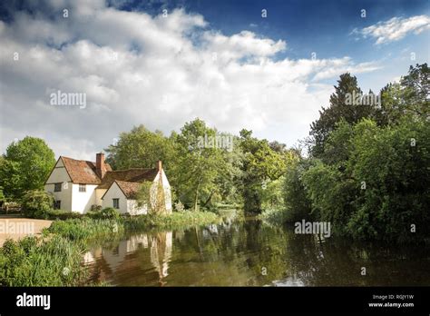 Contemporary View Of Flatford Mill The Scene Painted By John Constable