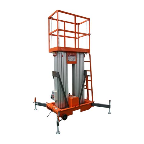 M Portable Aerial Work Platform Electric Hydraulic Aluminum Double