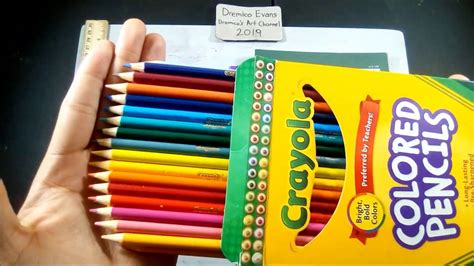 Review Crayola 36 Colored Pencils Simple Review No Demonstration Dremico S Art Youtube