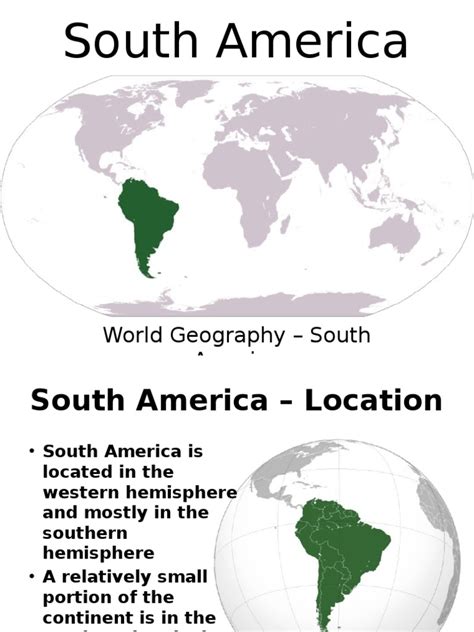 Southamerica Geography Powerpoint Pdf South America Andes