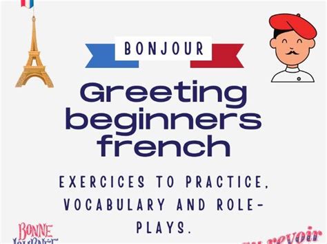 Basic French Greetings Exercices Dialogues And Role Plays Worksheets