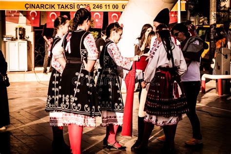 Bulgarian Folk Dancers on National Sovereignty and Children`s Day ...