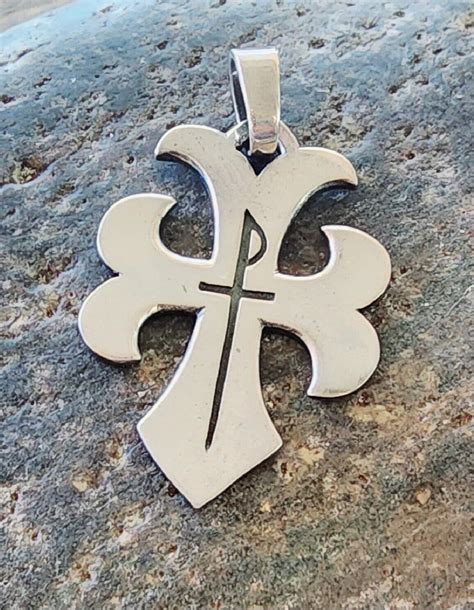 Large James Avery Sword Cross Pendant Retired Neat Gem