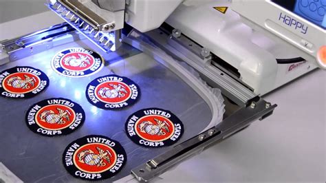 2 Of 2 Mass Producing Patches With Your Happy Embroidery Machine Youtube