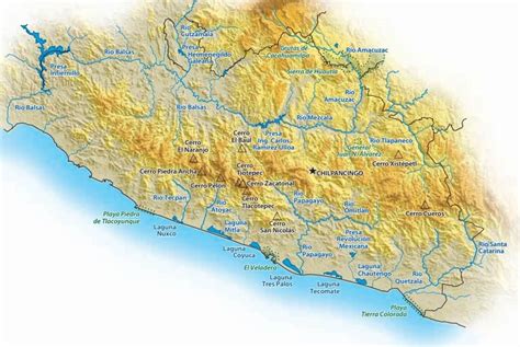 Mapa Del Estado De Guerrero Con Municipios Mapas Para Descargar E