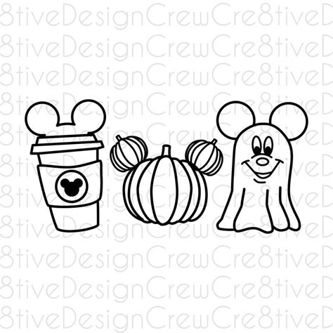 Mickey Ghost Svg Etsy