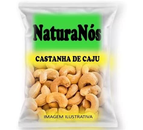 Castanha De Caju Pacote 250g Torrada E Salgada Inteiras MercadoLivre