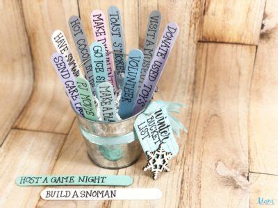 Dollar Store Craft Stick Winter Bucket List Craft Mom Does Reviews