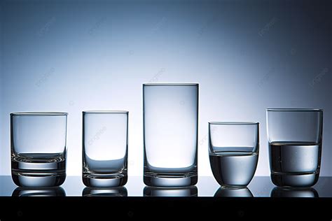 A Group Of Different Types Of Glasses Of Water Background, High ...