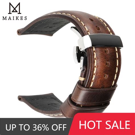 Maikes Handmade Genuine Leather Watchbands Mm Mm Mm Mm