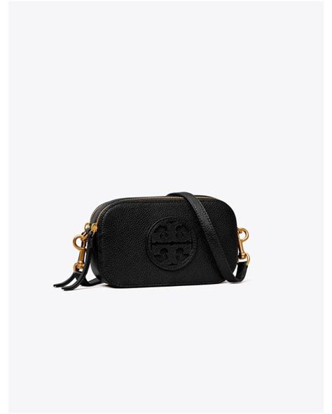 Tory Burch Mini Miller Crossbody Bag in Black | Lyst