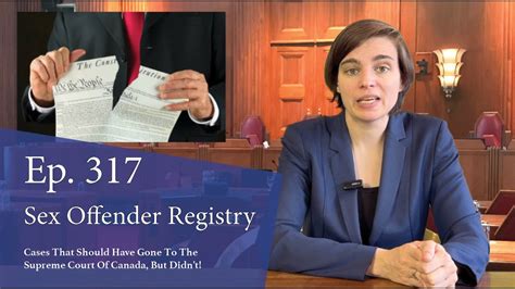 Sex Offender Registry Cases That Should Have Gone To The Supreme Court Of Canada But Didn T