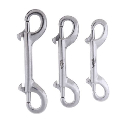 Stainless Steel Double End Bolt Keyring Snap Bolt Chain Clip Hook