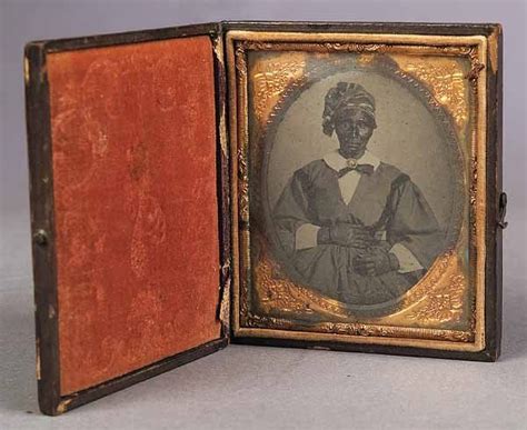 C 1850s Portrait Of Black Woman Wearing A Tignon Black Roots