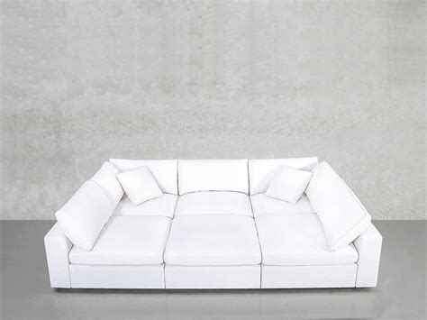 6 Seat Modular Pit Sofa Sectional 7th Avenue