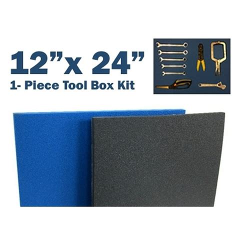 Tool Box Foam 12"x 24" 1/2" Thick (1 Piece) Blue - Walmart.com - Walmart.com