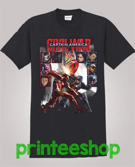 Captain America Civil War T Shirt Kitilan