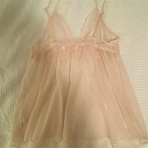 Small Light Pink Completely Sheer Lace Lingerie Depop