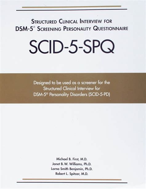 Michael First Structured Clinical Interview For Dsm 5 41 OFF