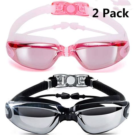 Buy Pcs Swim Goggles Swimming No Leaking Anti Fog Uv Protection Case