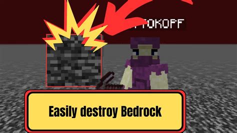 How To Break Bedrock In Survival Minecraft Without TNT 1 16 YouTube