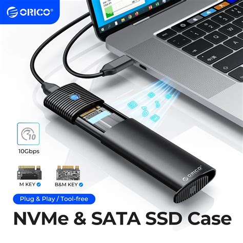 Orico M2 Ssd Enclosure Nvme Ngff 10gbps Pcie Ssd Case Portable Usb C 3