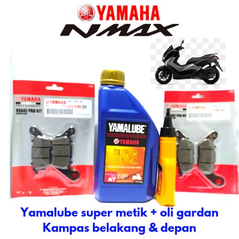 PAKET 4 PRODUK YAMAHA NMAX N MAX YAMALUBE OLI GARDAN KAMPAS DEPAN