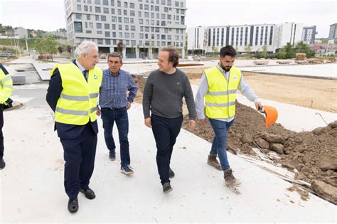 Avanzan as obras de reurbanización no barrio de Xuxán onde a vindeira